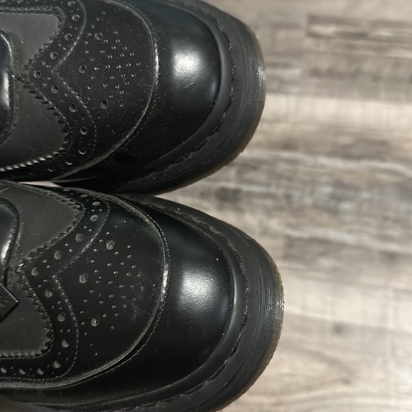 Dr Martens Resnik Platform Brogue Black Shoe Zip size 8 - Picture 5 of 8